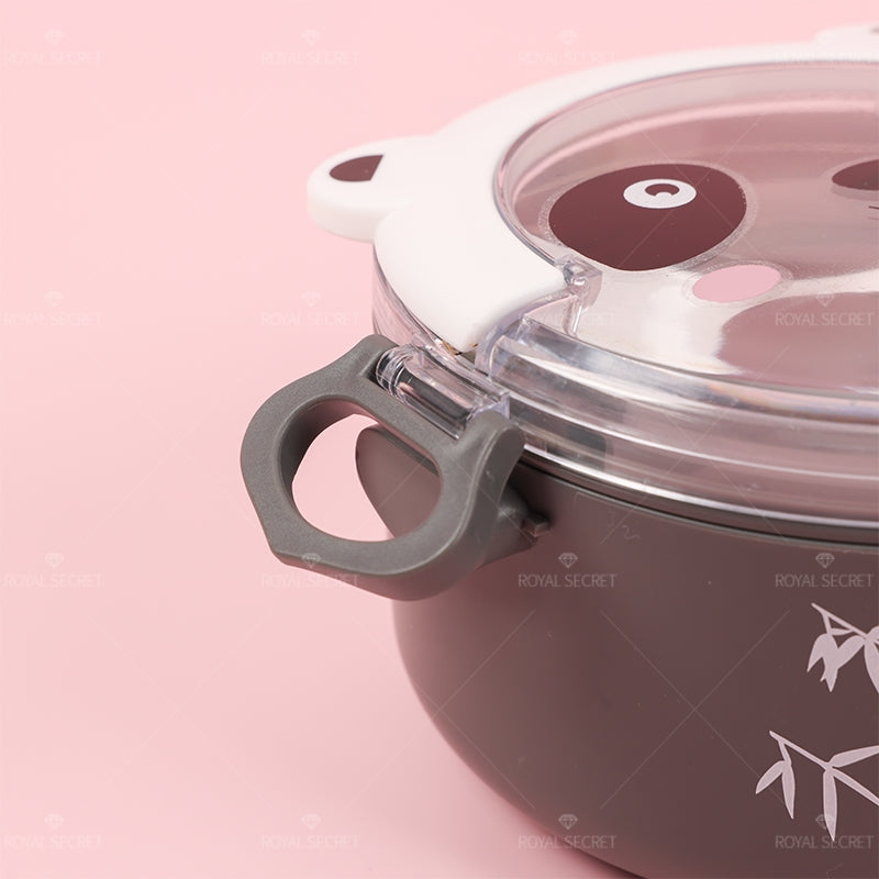 Lonchera De Dibujos Animados Caja De Almuerzo Lunch Box Portátil Fiambrera De Comida Con Cuchara (Personalizado)