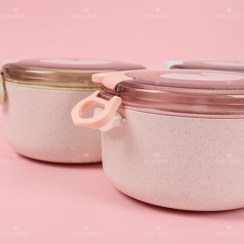 Lonchera De Dibujos Animados Caja De Almuerzo Lunch Box Portátil Para Ni?o Fiambrera De Comida Con Cuchara (Personalizado)
