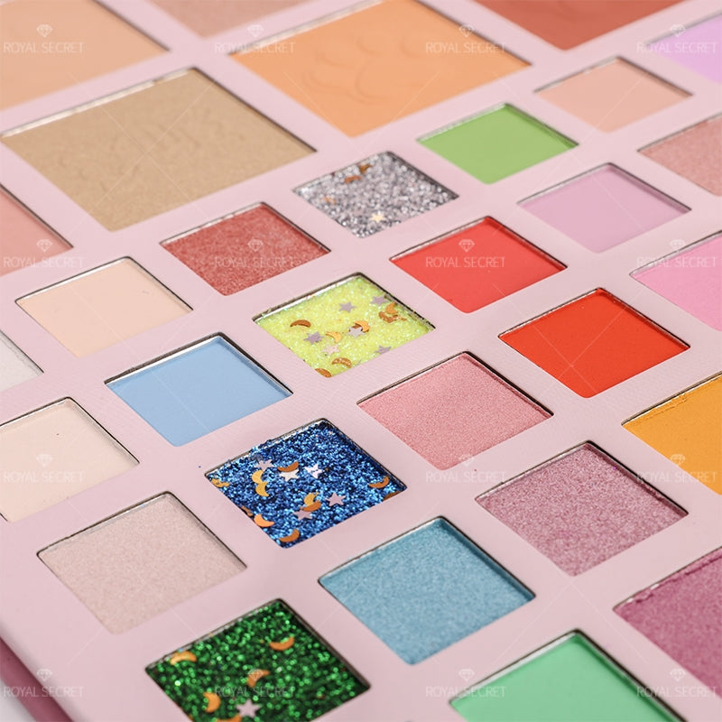 Royal Secret 89 Colores Serie Princesa Paleta De Sombras De Ojos Con Espejo(Mayoreo)