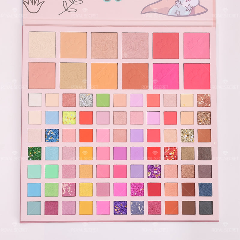 Royal Secret 89 Colores Serie Princesa Paleta De Sombras De Ojos Con Espejo(Mayoreo)
