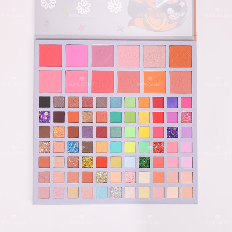 Royal Secret 89 Colores Serie Princesa Paleta De Sombras De Ojos Con Espejo(Mayoreo)