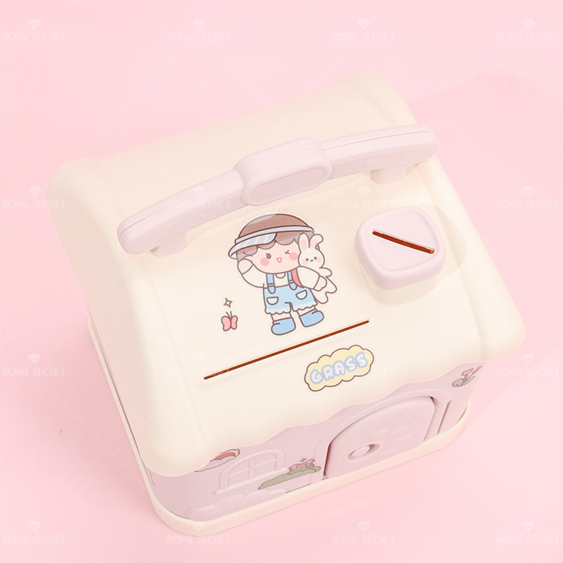 Dibujos Animados Caba?a Shape Cajón Con Pegatinas (Personalizado)