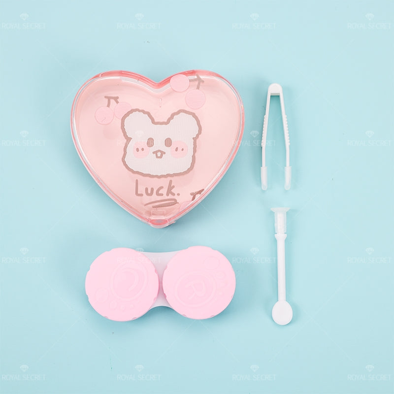 Estuche De Lentes De Contacto De Forma De Corazón (Personalización) - HOLY BOOK