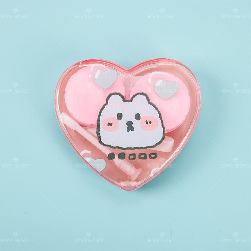 Estuche De Lentes De Contacto De Forma De Corazón (Personalización) - HOLY BOOK