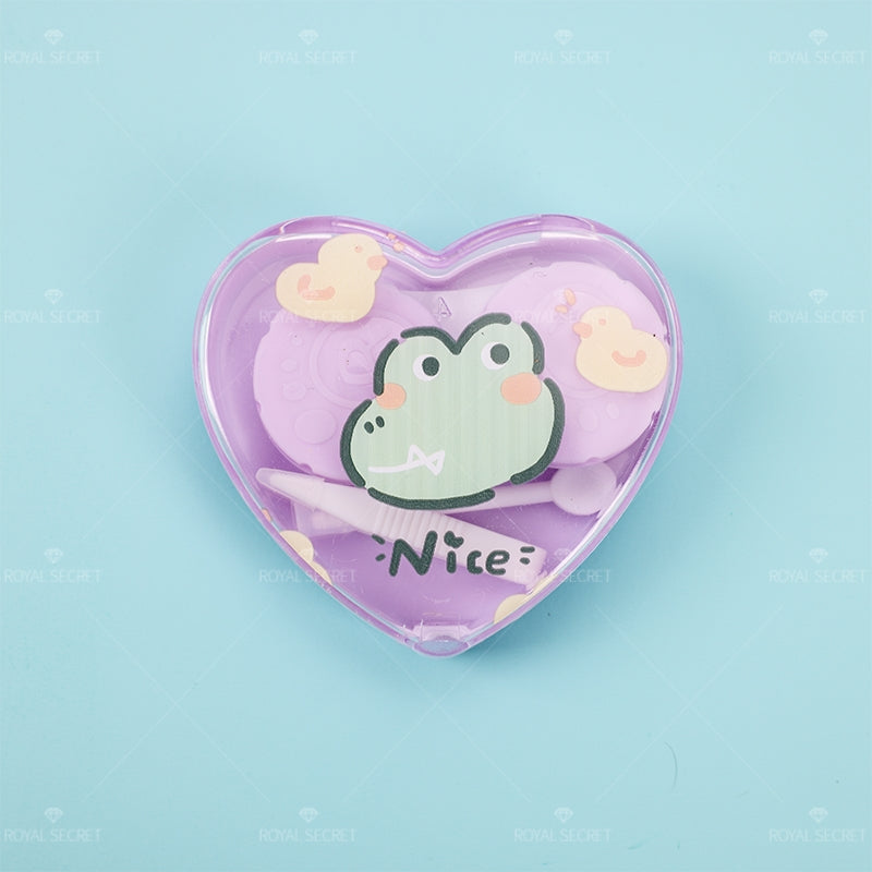 Estuche De Lentes De Contacto De Forma De Corazón (Personalización) - HOLY BOOK