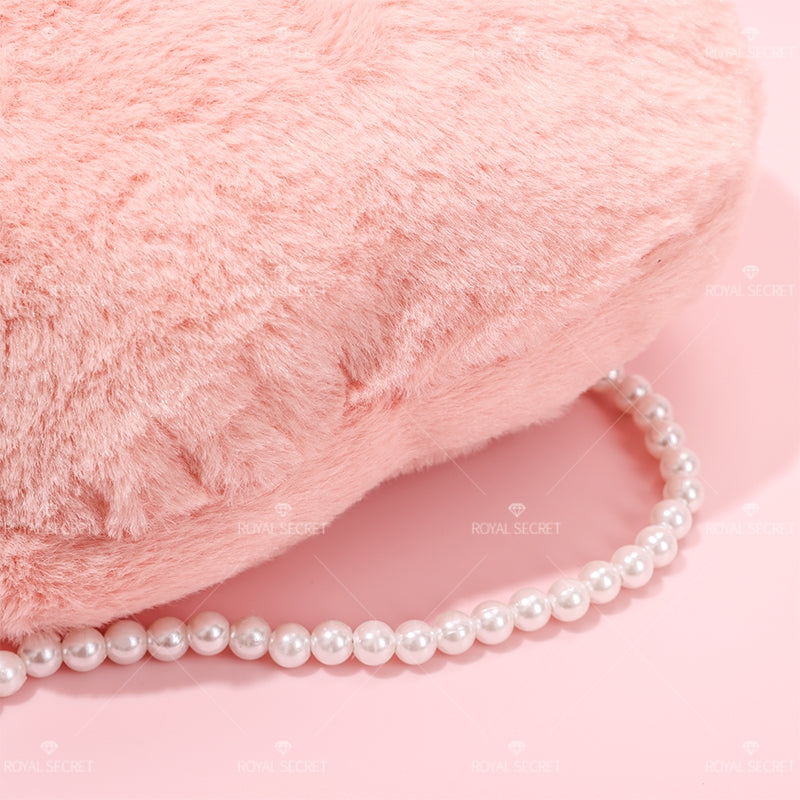 Bolsa de felpa linda bolsa de mensajero rosa Se?ora Conejo una bolsa de hombro(Mayoreo)
