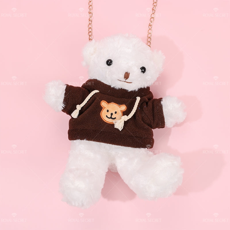 Sudadera bolso de peluche con forma de oso lindo mu?eca de dibujos animados una bolsa de hombro(Mayoreo)