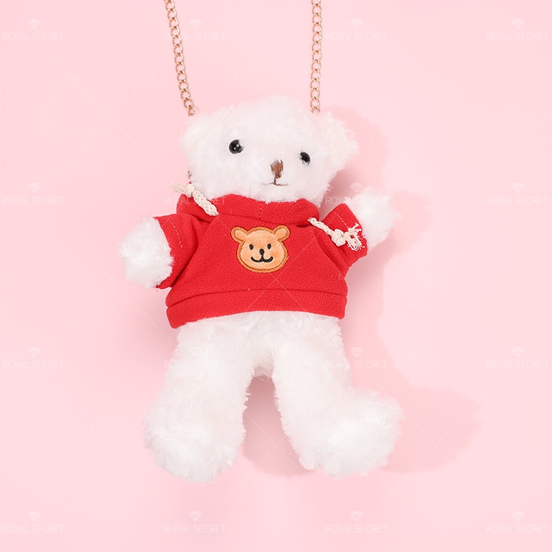 Sudadera bolso de peluche con forma de oso lindo mu?eca de dibujos animados una bolsa de hombro(Mayoreo)