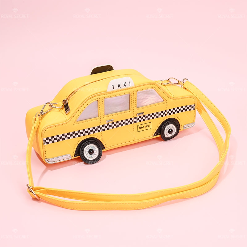Taxi forma de una bolsa de hombro lady cute messenger bag moda tote bag(Mayoreo)