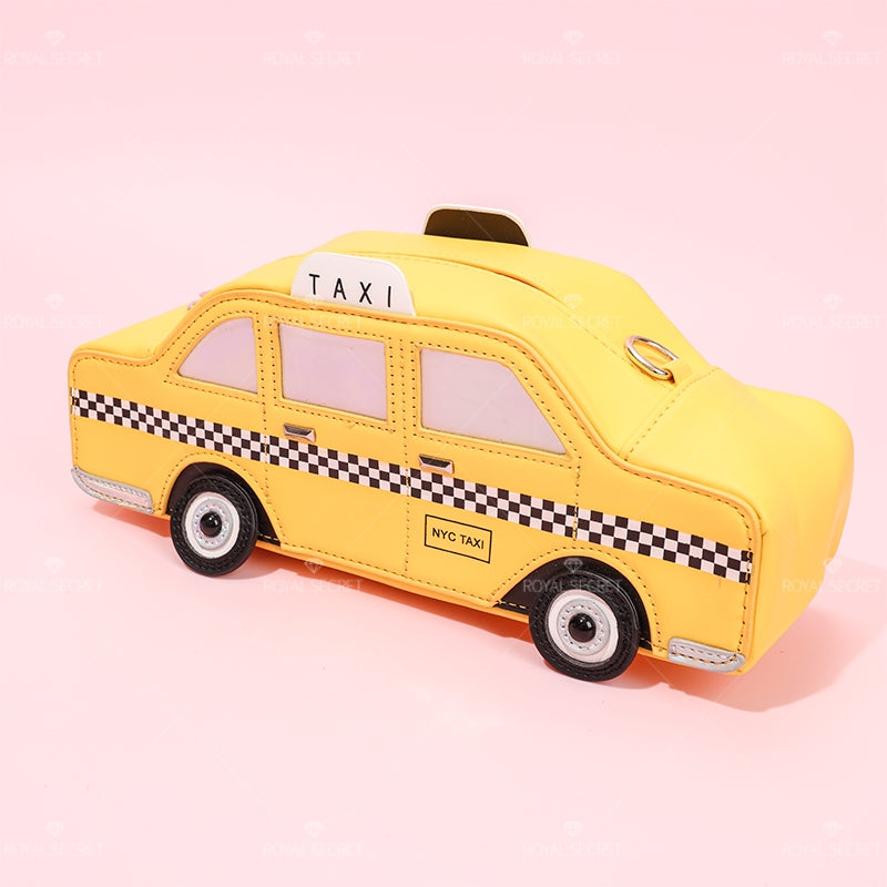 Taxi forma de una bolsa de hombro lady cute messenger bag moda tote bag(Mayoreo)
