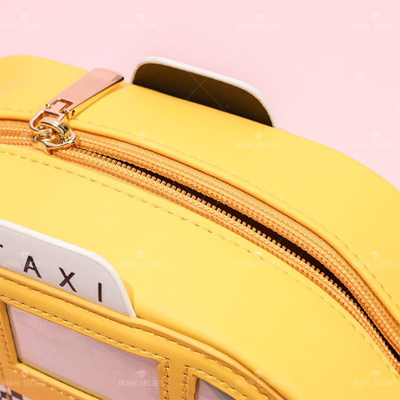 Taxi forma de una bolsa de hombro lady cute messenger bag moda tote bag(Mayoreo)
