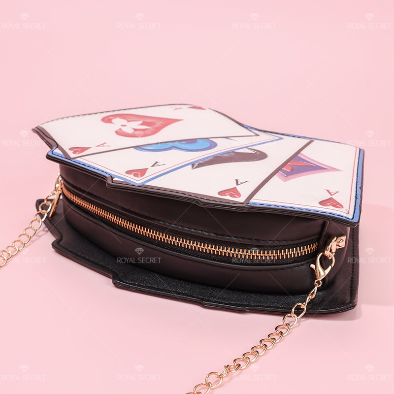 Naipes en forma de una bolsa de hombro mujer linda bolsa de mensajero bolso de moda(Mayoreo)