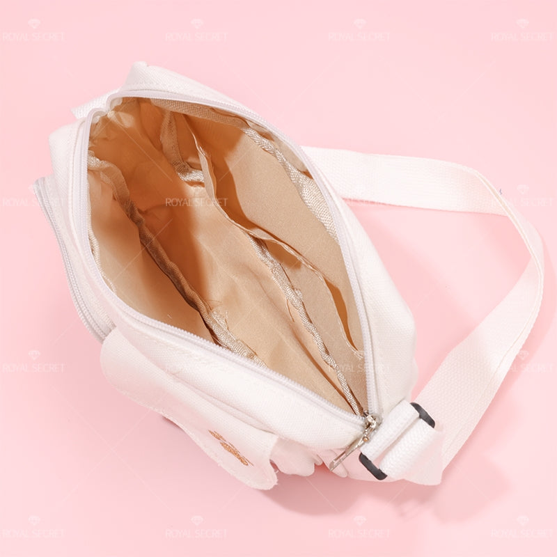 Mujer color sólido de un hombro bolsa cute cartoon bear crossbody bag(Mayoreo)