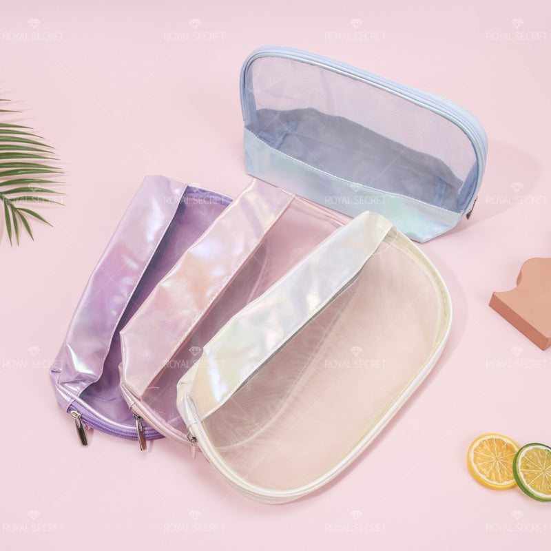Portátil de gran capacidad portátil viaje Kit de tocador transparente waterproof bolso de cosméticos(Mayoreo)