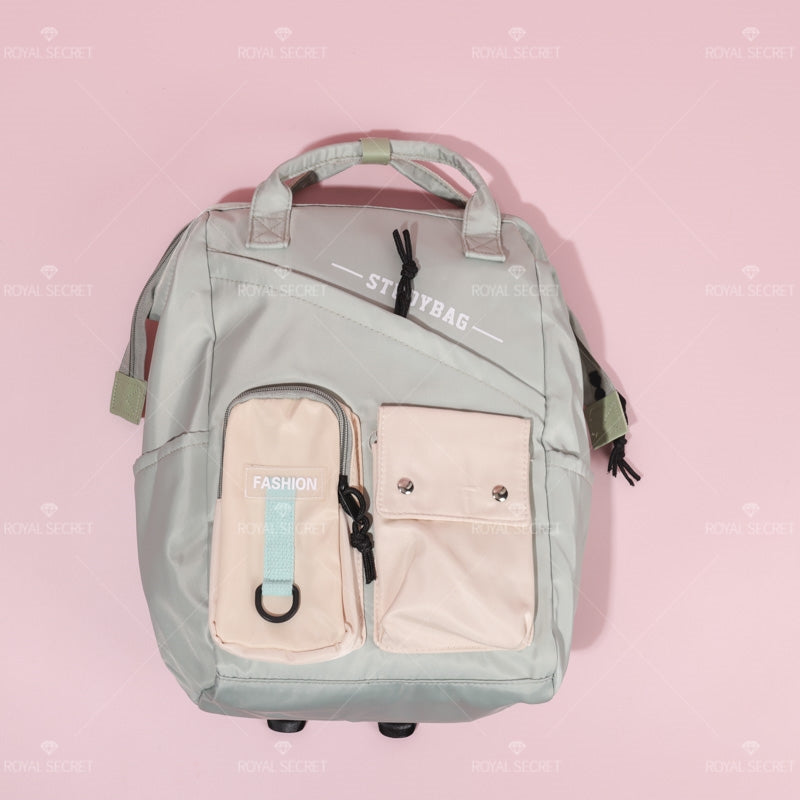Mochila de gran capacidad para estudiantes Patchwork mochila(Mayoreo)