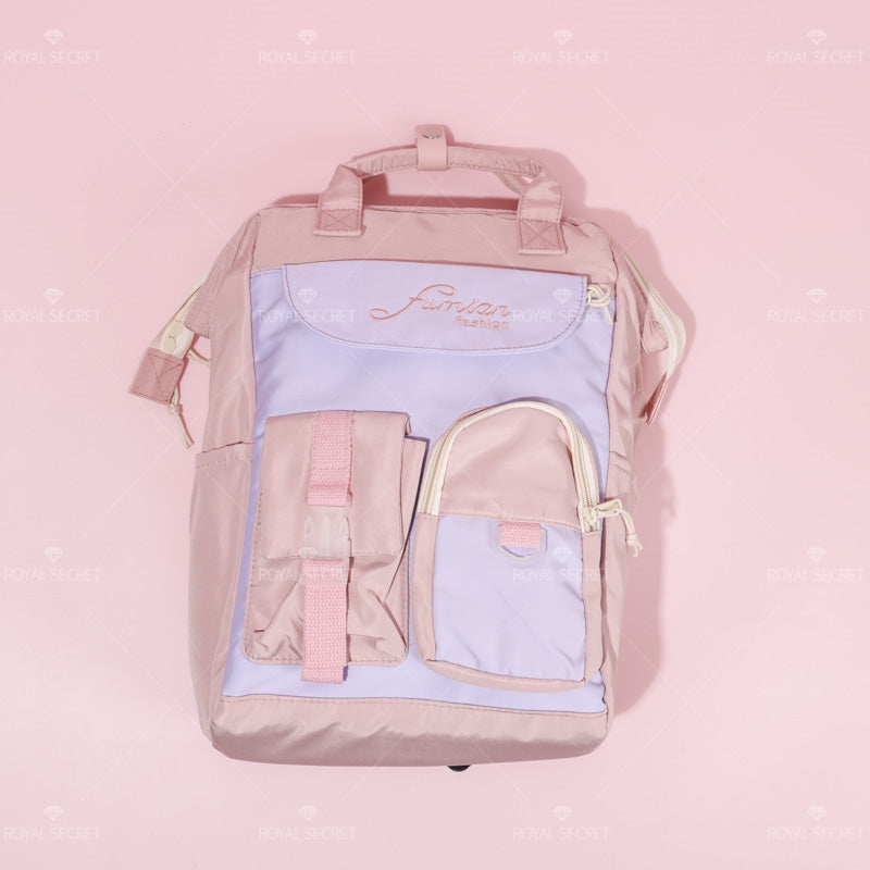 Mochila de gran capacidad para estudiantes Patchwork mochila backpack(Mayoreo)