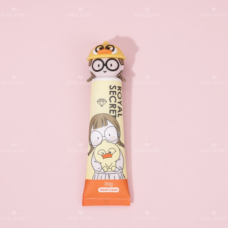 2 piezas Nueva crema de manos hidratante con esencia vegetal, paquete de dibujos animados (Personalizado)