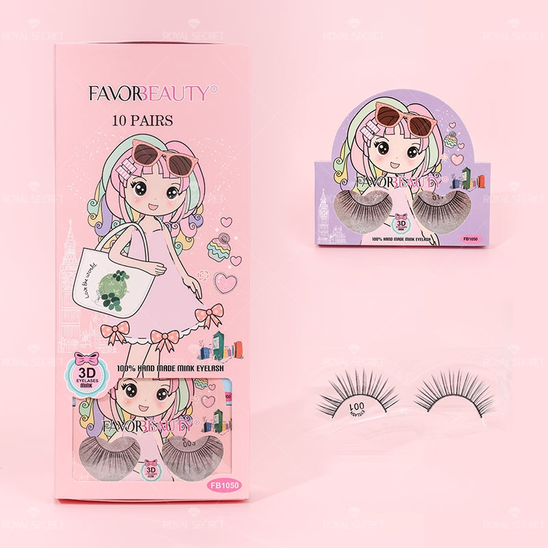 10 Pares 3D Pesta?as Postizas Naturales Lindas Y Hermosas Pesta?as Postizas De Visón (Personalizado)