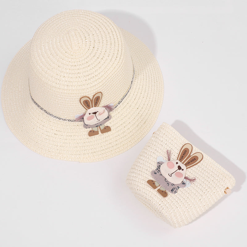 Sombrero De Paja Decorativo Conejo + Bolso Peque?o (300 Piezas)(Personalización) - HOLY BOOK