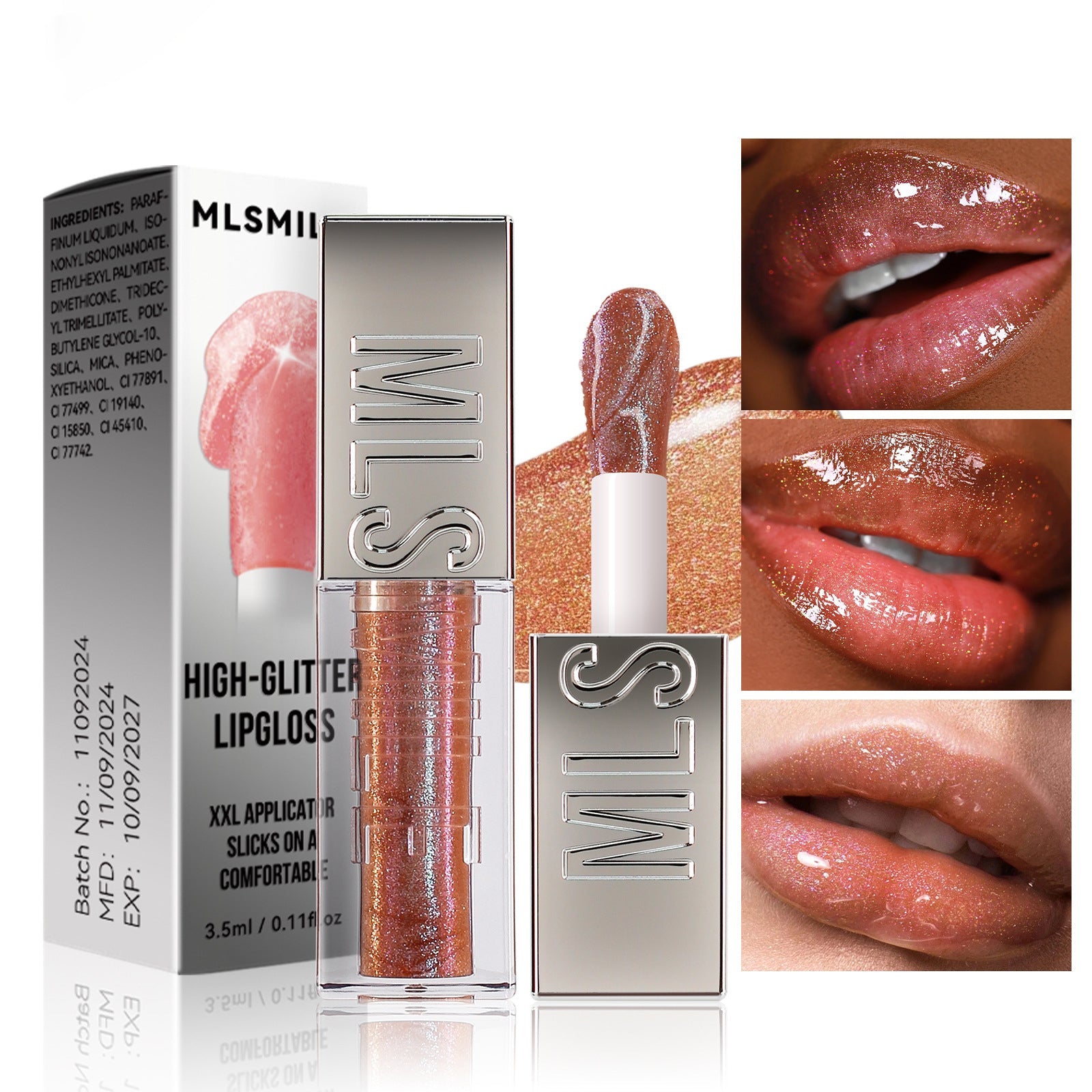Brillo de Labios Holybook – Efecto Espejo, Hidratación Intensa y Brillo Irresistible