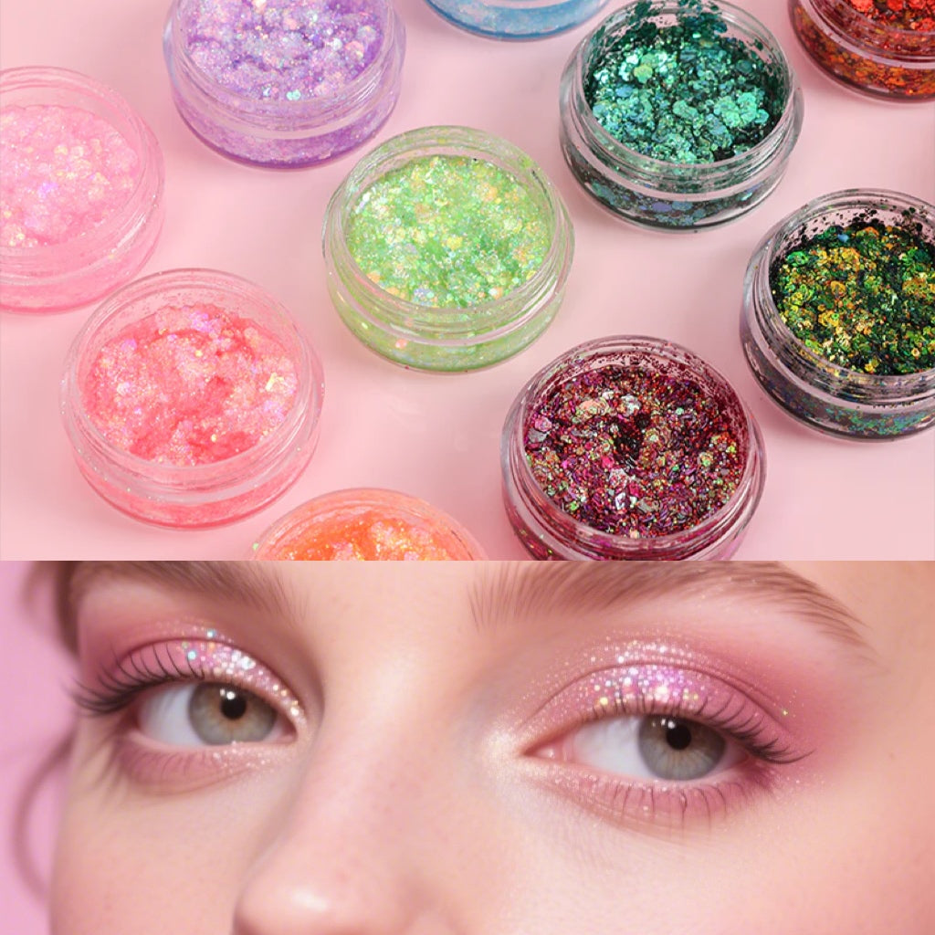 ¿Cómo elegir sombras de ojos con glitter? Consejos para un look impactante.