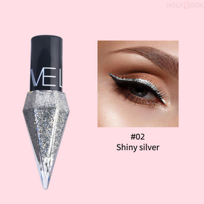Delineador de ojos colorido cristalino impermeable de secado rápido (Envío Inmediato)