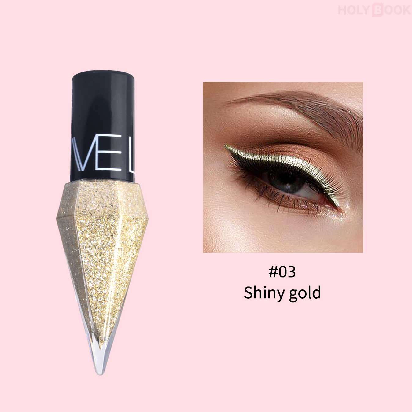 Delineador de ojos colorido cristalino impermeable de secado rápido (Envío Inmediato)