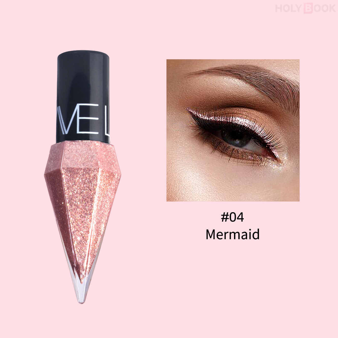 Delineador de ojos colorido cristalino impermeable de secado rápido (Envío Inmediato)