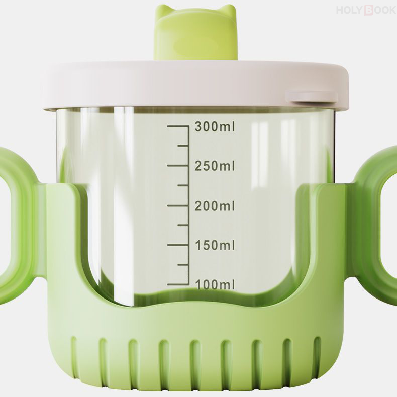 300ML Vaso Entrenador Antiderrames Bebe Sílice Anti-caída（Mayoreo）