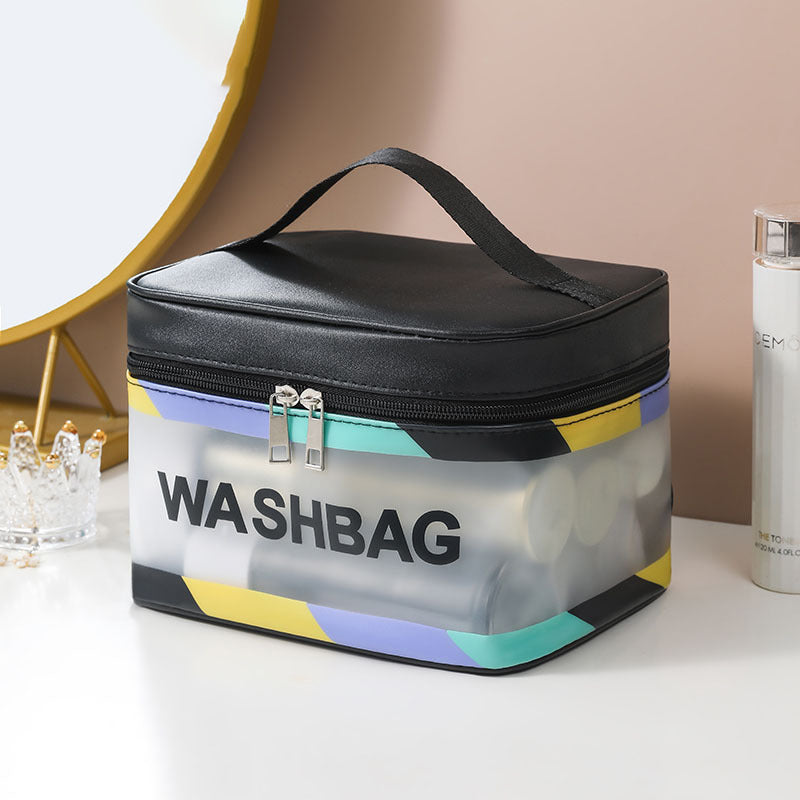 Estuche negro de cosméticos impermeable – diseño elegante y funcional Holybook