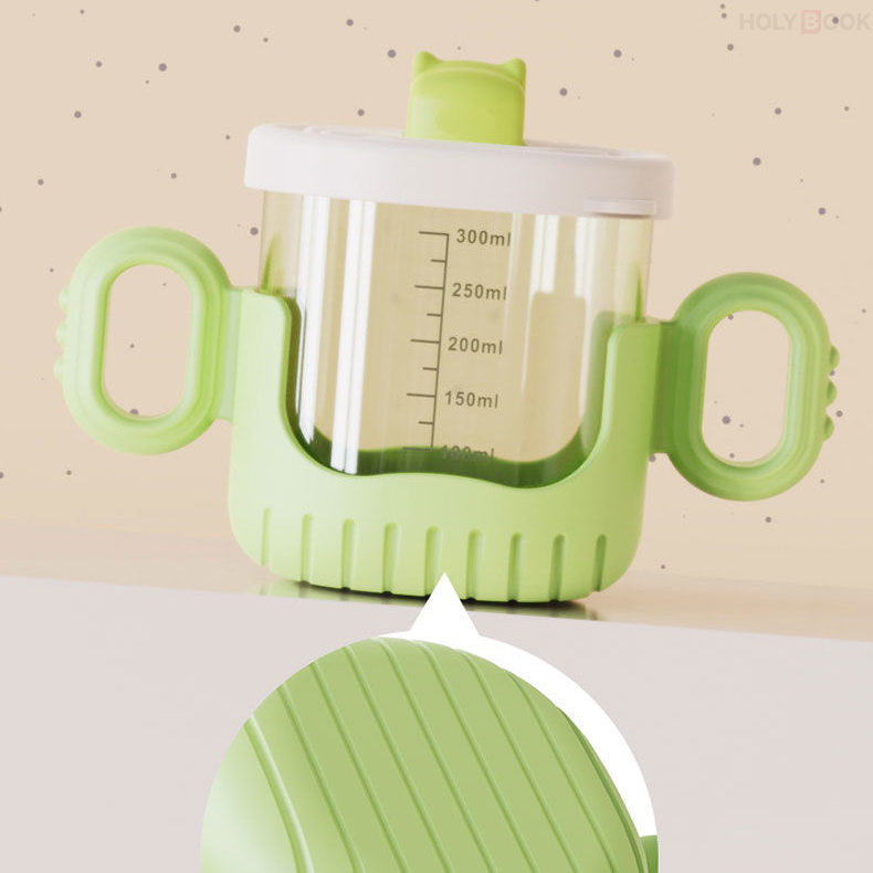 300ML Vaso Entrenador Antiderrames Bebe Sílice Anti-caída（Mayoreo）
