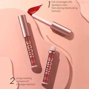 Langmanni 2 Piezas Lápiz Delineador de Labios y Brillo de Labios (Envío Inmediato)