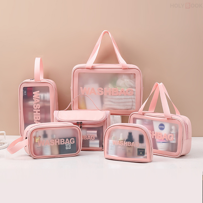 6 Pcs Neceser para Hombre y Mujer-Bolsa de Maquillaje Impermeable para Viaje (Envío Inmediato)