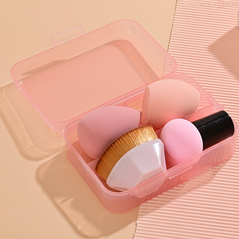 Brochas de Maquillaje Esponja Cosmética 4 ColoresPincel Mágico Húmedo y SecoHuevos de Belleza (Envío Inmediato)
