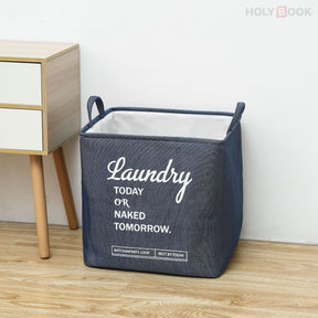 Algodón lino tela carta plegable cesta de almacenamiento de almacenamiento cesta de ropa sucia (Personalizado)