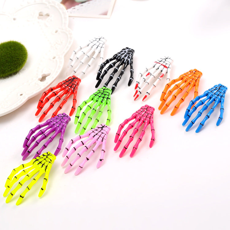 Accesorios Halloween Holybook – broches fluorescentes de garra para disfraces y fiestas