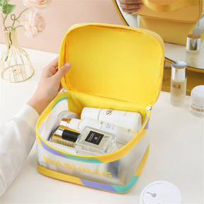 Neceser verde menta para viaje – organizador de aseo y belleza Holybook
