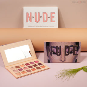 Paleta De Sombras De Ojos En Tonos Tierra Nacarados Mate De Dieciocho Colores (Personalizado)