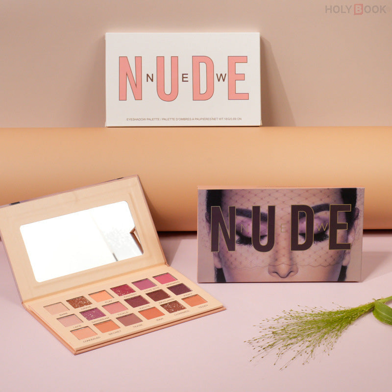 Paleta De Sombras De Ojos En Tonos Tierra Nacarados Mate De Dieciocho Colores (Personalizado)