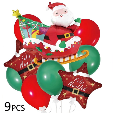 Set de Globos Metalizados 9 Piezas – Decoración Moderna para Fiestas y Cumpleaños | Holybook Decoración（Mayoreo）