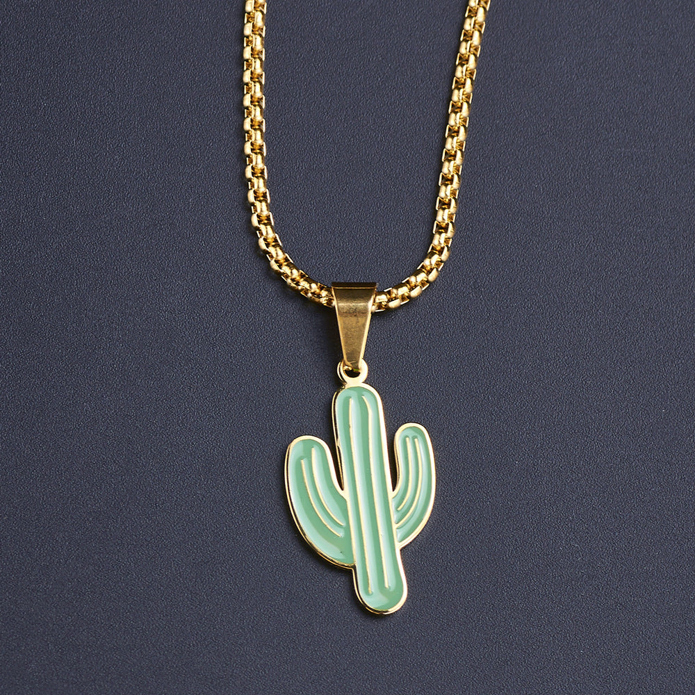 Collar cactus para pareja o uso unisex – estilo moderno y simbólico Holybook
