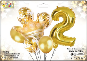 Corona metálica decorativa para cumpleaños infantil Holybook