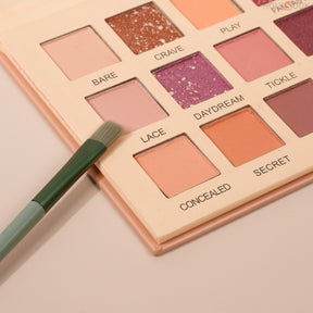 Paleta De Sombras De Ojos En Tonos Tierra Nacarados Mate De Dieciocho Colores (Personalizado)