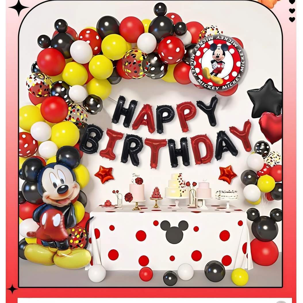 Decoración Infantil de Cumpleaños con Personajes Animados – Set de Globos y Adornos | Holybook Fiesta（Mayoreo）