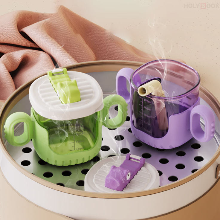 300ML Vaso Entrenador Antiderrames Bebe Sílice Anti-caída（Mayoreo）