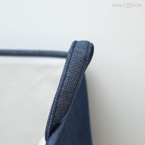 Algodón lino tela carta plegable cesta de almacenamiento de almacenamiento cesta de ropa sucia (Personalizado)