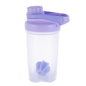 Botella morada para gym 500ml con sticker removible de Kuromi – estilo y nutrición