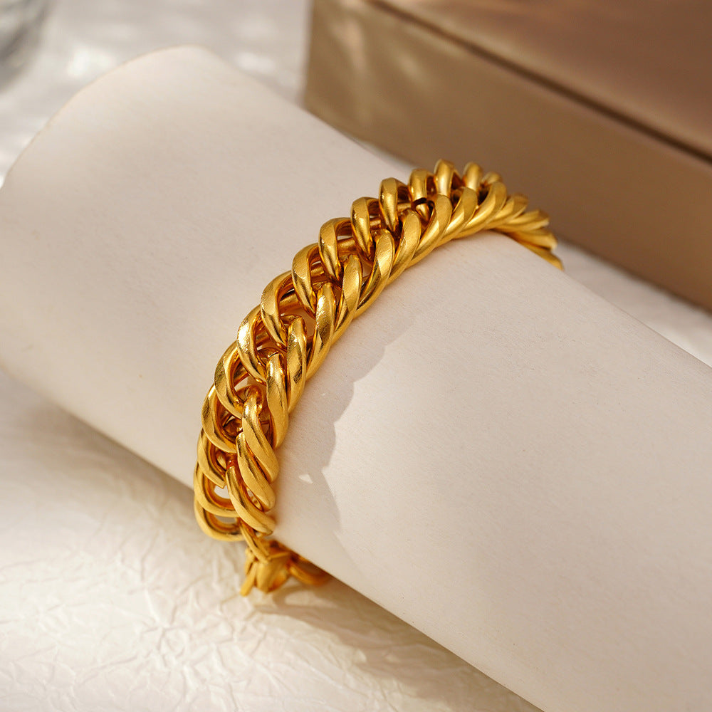 Accesorio de moda Holybook – pulsera metálica tipo cadena para hombre y mujer