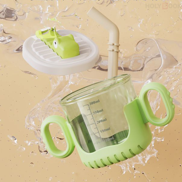 300ML Vaso Entrenador Antiderrames Bebe Sílice Anti-caída（Mayoreo）