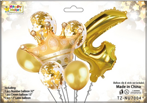Corona metálica decorativa para cumpleaños infantil Holybook